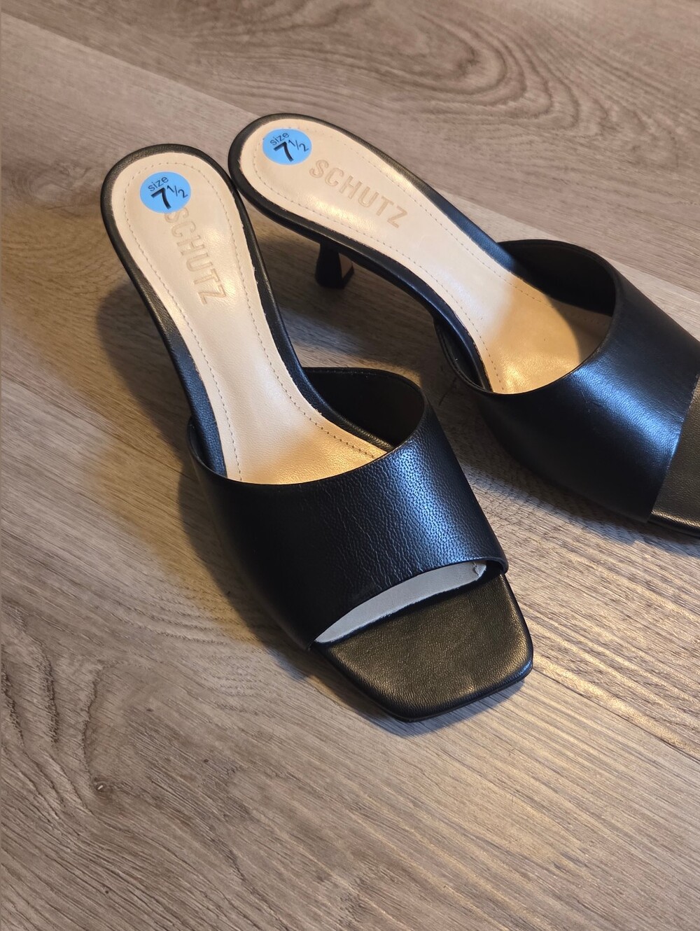 SCHUTZ Dethalia 63MM Leather Sandals Size 7.5 - Picture 3 of 5
